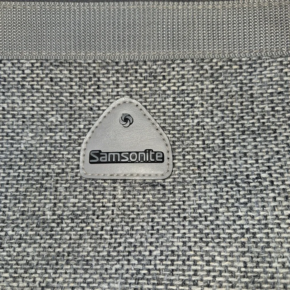 Samsonite Profile Tweed 1987 Gray Shoulder Bag Carry‎ On Small Suitcase